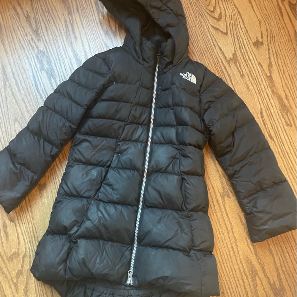 North face long winter coat